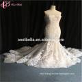 Wholesale Real Photo V Neck Off Shoulder Lace Mermaid Wedding Dresses